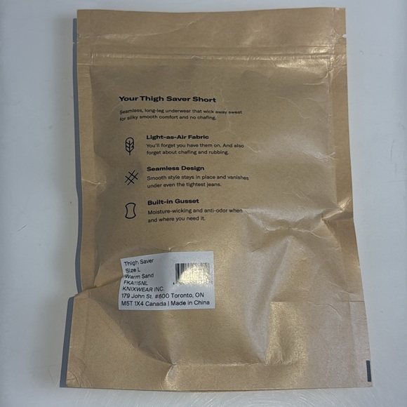 Knix Tightsaver Short in Tan Size Large NWT - Picture 3 of 4